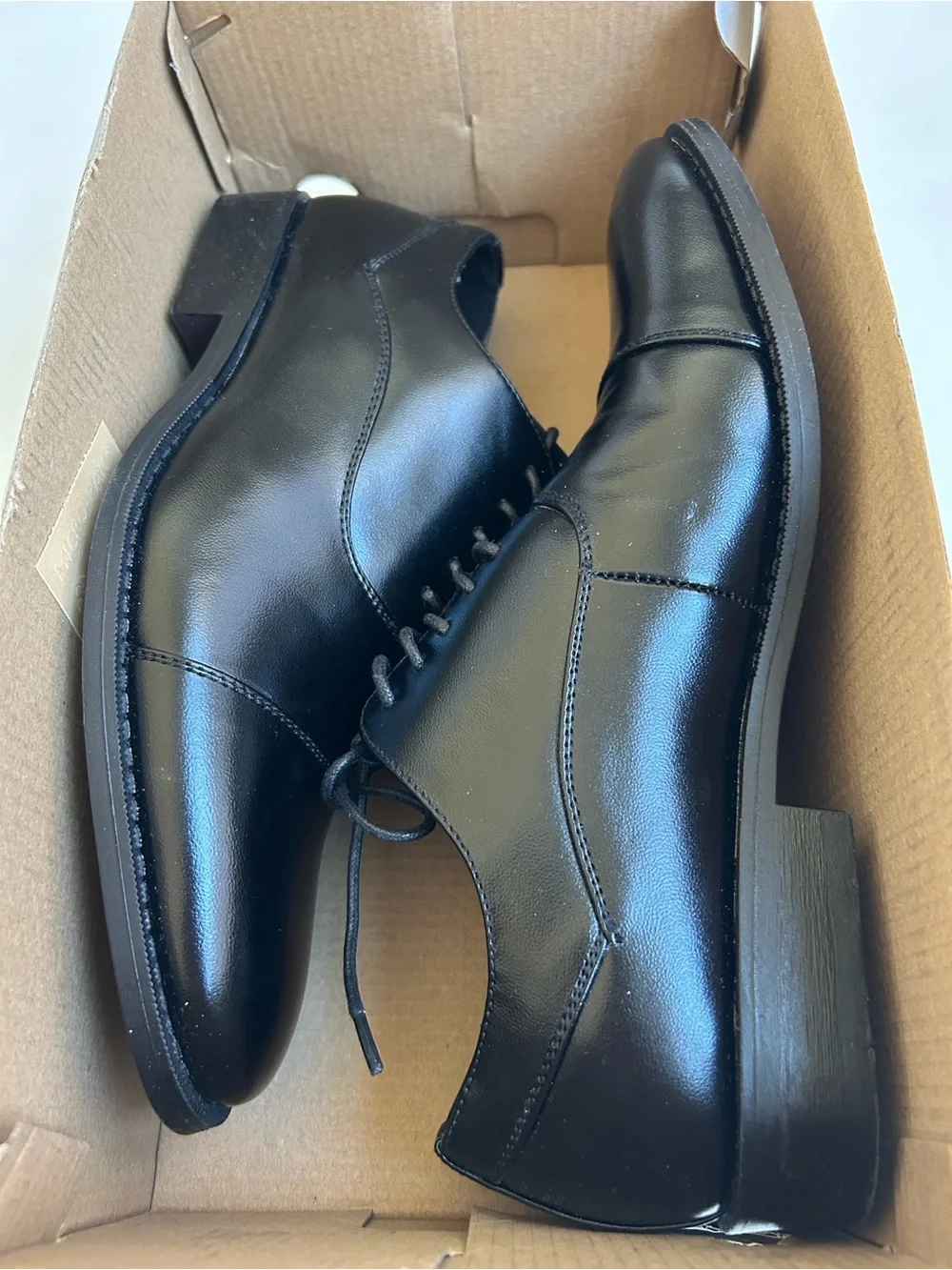 KENNETH COLE Unlisted Half Time Men's Cap Toe Oxford Black 7.5 US